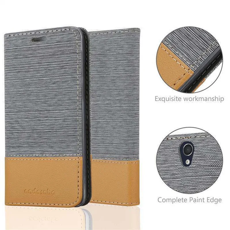Cadorabo Hülle kompatibel mit Sony Xperia Z Schutzhülle mit Magnetverschluss, Standfunktion und Kartenfach