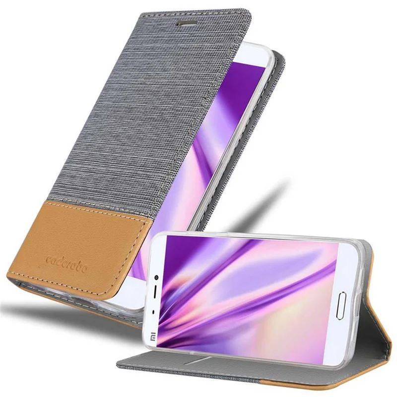 Cadorabo Hülle kompatibel mit Xiaomi Mi 5 Schutzhülle mit Magnetverschluss, Standfunktion und Kartenfach