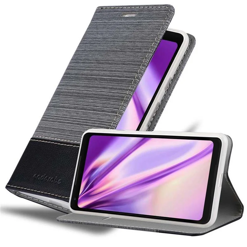 Cadorabo Hülle kompatibel mit Google PIXEL 2 XL Schutzhülle mit Magnetverschluss, Standfunktion und Kartenfach