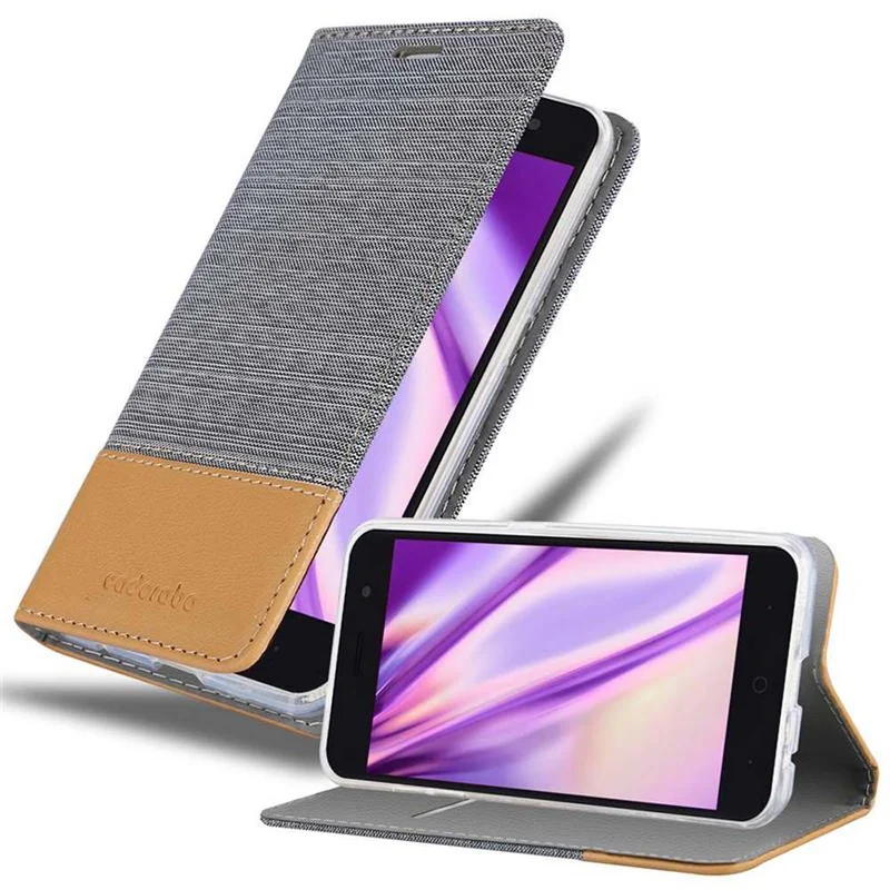 Cadorabo Hülle kompatibel mit ZTE Blade A520 Schutzhülle mit Magnetverschluss, Standfunktion und Kartenfach