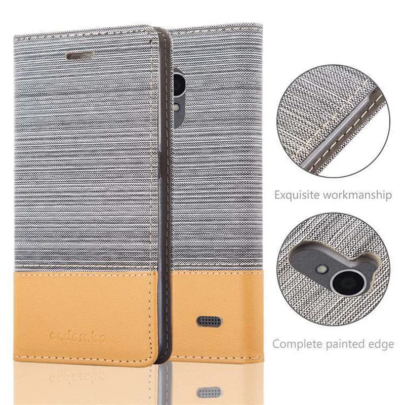 Cadorabo Hülle kompatibel mit ZTE Blade A520 Schutzhülle mit Magnetverschluss, Standfunktion und Kartenfach