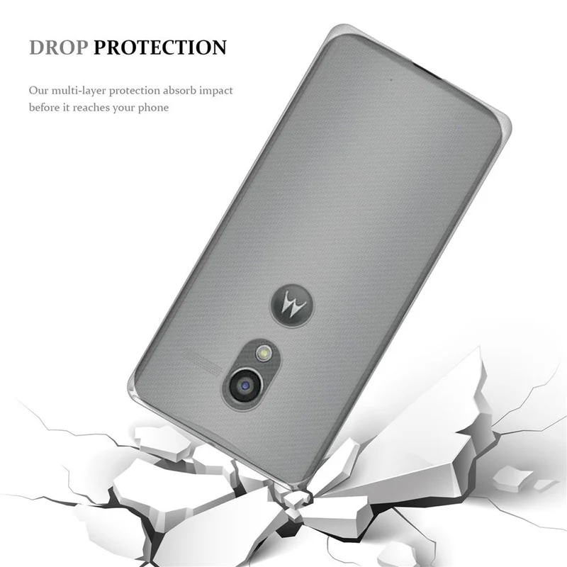 Cadorabo Hülle kompatibel mit Motorola MOTO G2 Schutzhülle aus flexiblem TPU Silikon
