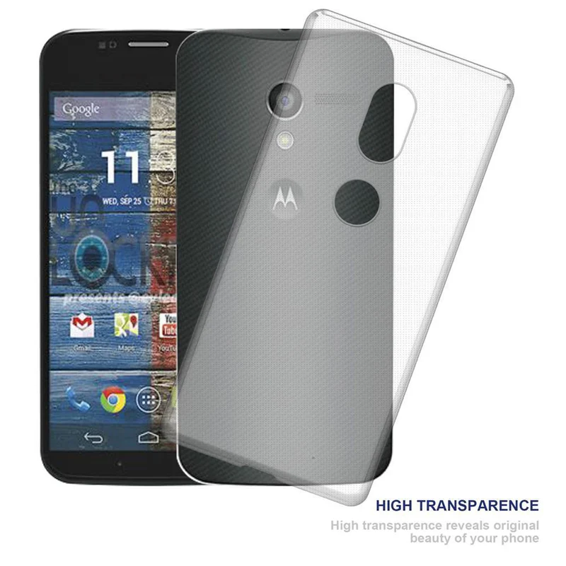 Cadorabo Hülle kompatibel mit Motorola MOTO G2 Schutzhülle aus flexiblem TPU Silikon