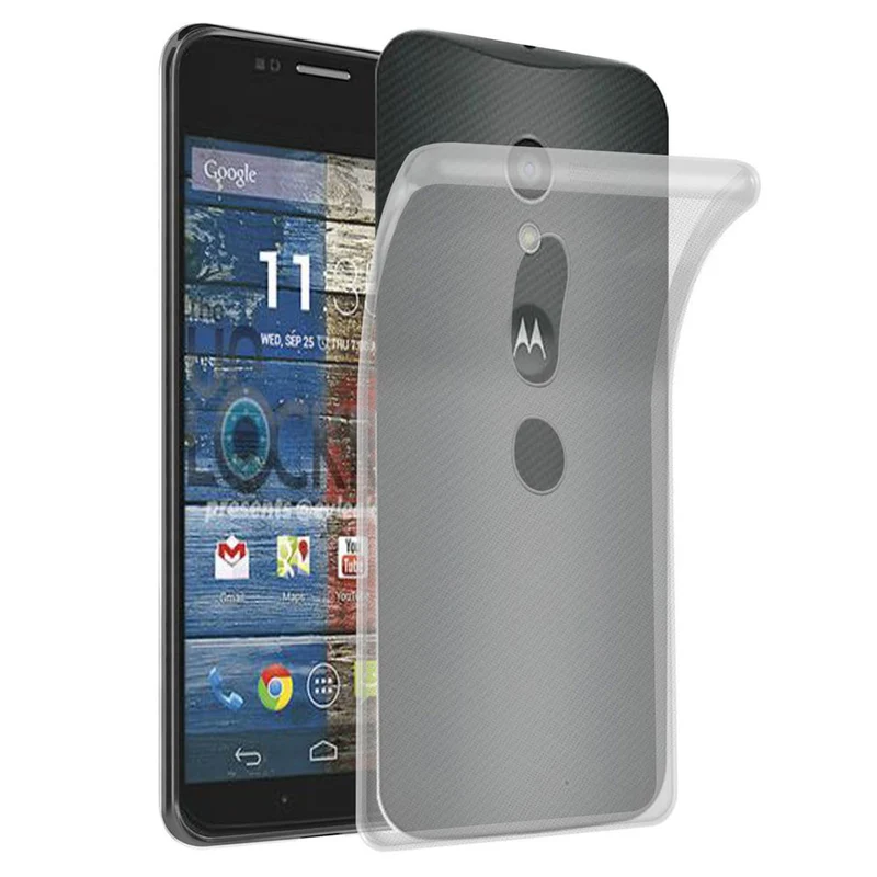 Cadorabo Hülle kompatibel mit Motorola MOTO G2 Schutzhülle aus flexiblem TPU Silikon