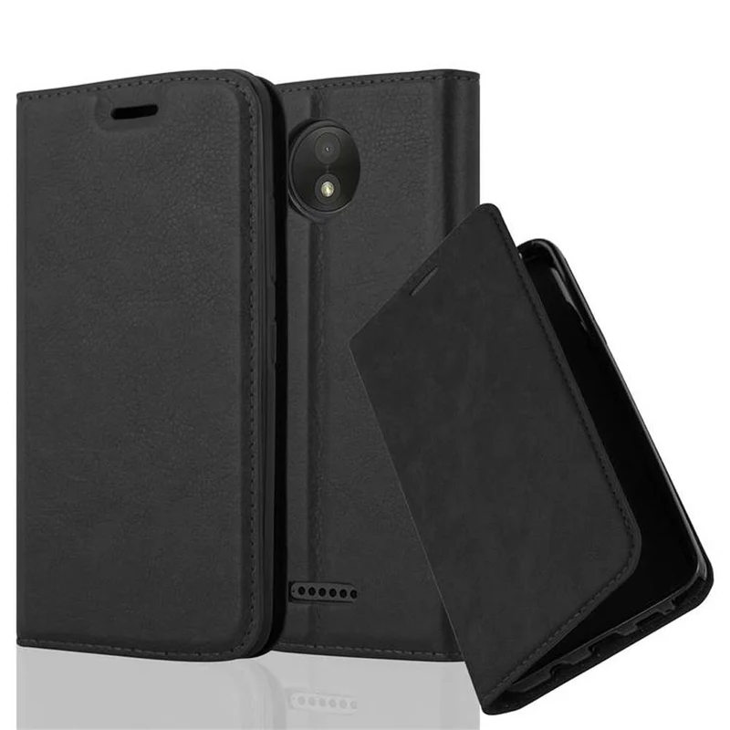 Cadorabo Hülle kompatibel mit Motorola MOTO C PLUS Schutzhülle mit Magnetverschluss, Standfunktion und Kartenfach