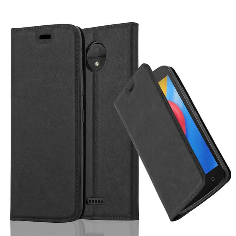 Cadorabo Hülle kompatibel mit Motorola MOTO C Schutzhülle mit Magnetverschluss, Standfunktion und Kartenfach