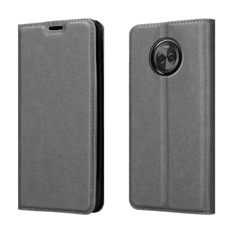 Cadorabo Hülle kompatibel mit Motorola MOTO X4 Schutzhülle mit Magnetverschluss, Standfunktion und Kartenfach