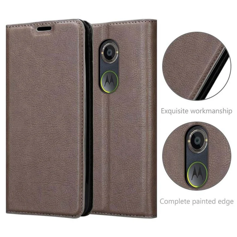 Cadorabo Hülle kompatibel mit Motorola MOTO X2 Schutzhülle mit Magnetverschluss, Standfunktion und Kartenfach