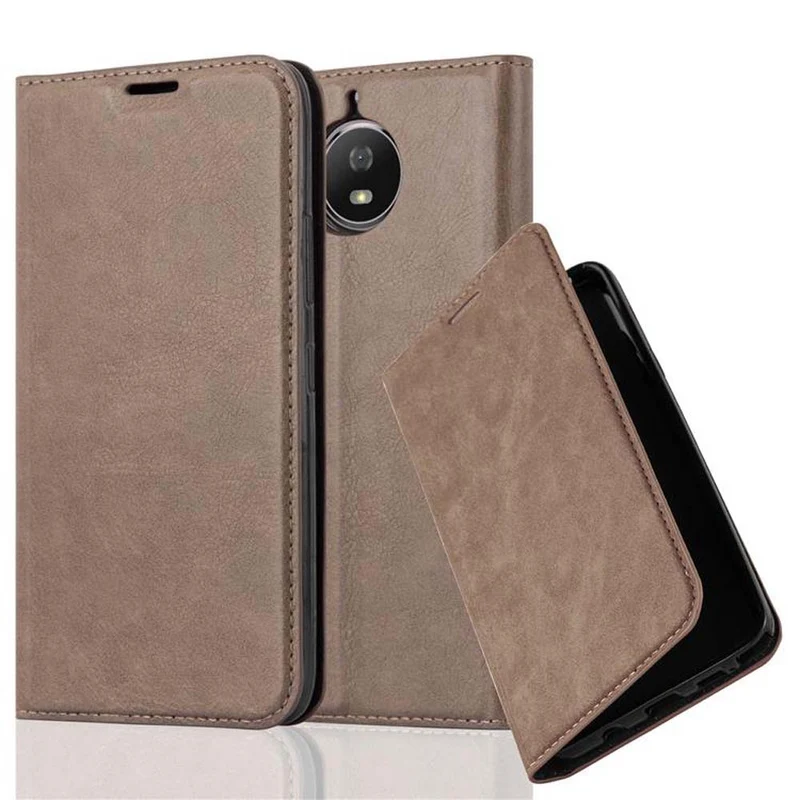Cadorabo Hülle kompatibel mit Motorola MOTO G5S Schutzhülle mit Magnetverschluss, Standfunktion und Kartenfach