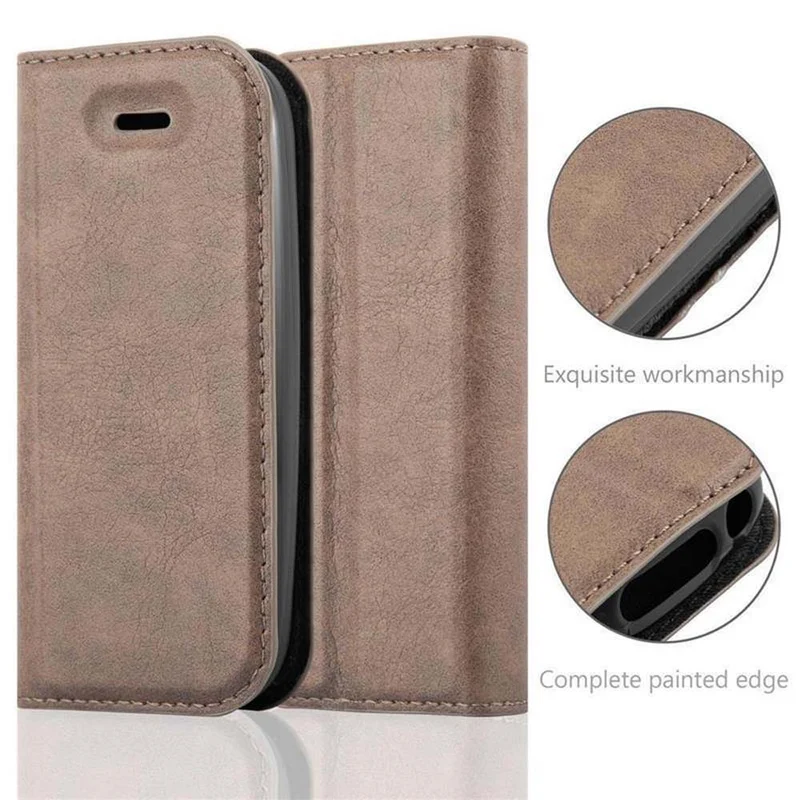 Cadorabo Hülle kompatibel mit Nokia 105 DUAL Schutzhülle mit Magnetverschluss, Standfunktion und Kartenfach