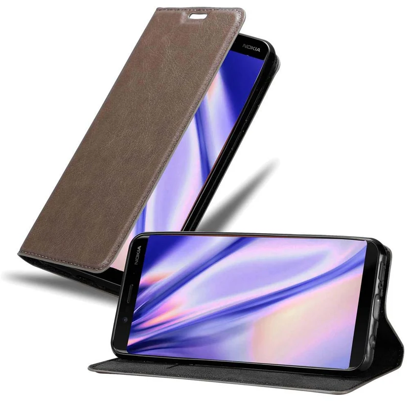 Cadorabo Hülle kompatibel mit Nokia 8 Sirocco Schutzhülle mit Magnetverschluss, Standfunktion und Kartenfach