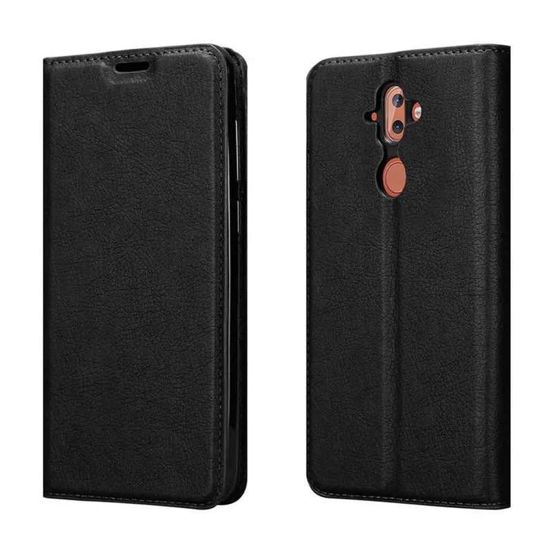 Cadorabo Hülle kompatibel mit Nokia 8 Sirocco Schutzhülle mit Magnetverschluss, Standfunktion und Kartenfach