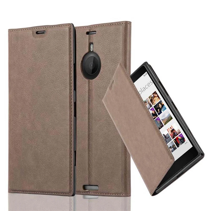 Cadorabo Hülle kompatibel mit Nokia Lumia 1520 Schutzhülle mit Magnetverschluss, Standfunktion und Kartenfach