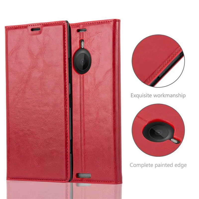 Cadorabo Hülle kompatibel mit Nokia Lumia 1520 Schutzhülle mit Magnetverschluss, Standfunktion und Kartenfach