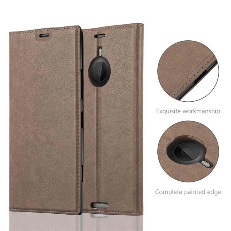 Cadorabo Hülle kompatibel mit Nokia Lumia 1520 Schutzhülle mit Magnetverschluss, Standfunktion und Kartenfach