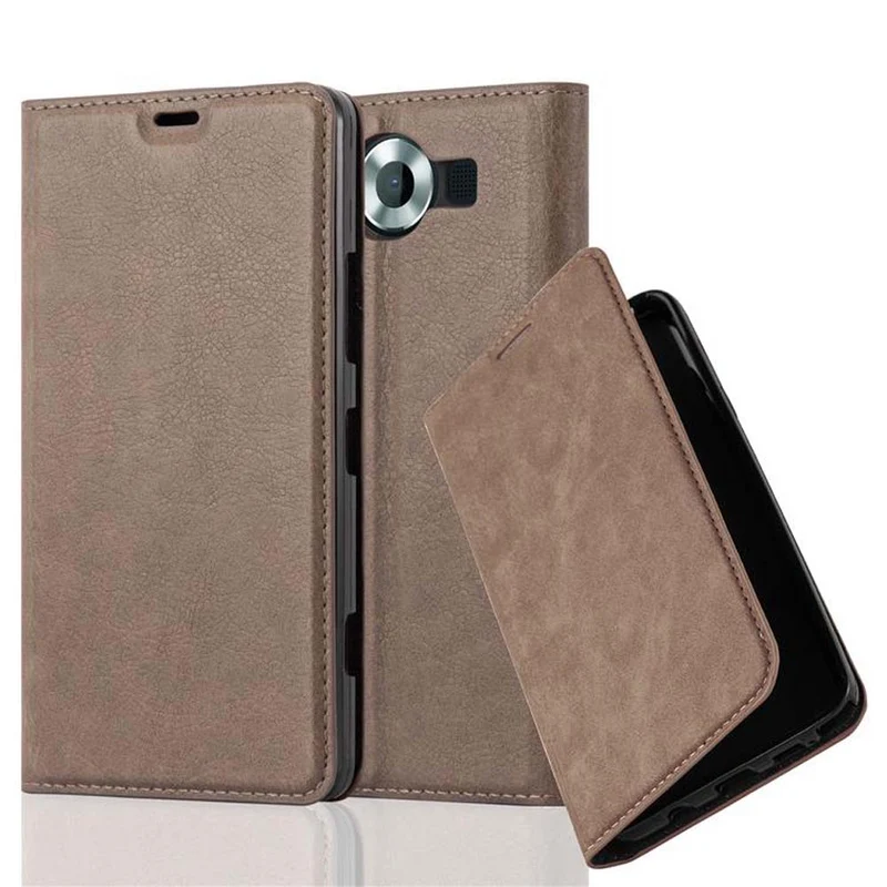 Cadorabo Hülle kompatibel mit Nokia Lumia 950 Schutzhülle mit Magnetverschluss, Standfunktion und Kartenfach