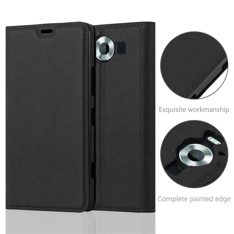 Cadorabo Hülle kompatibel mit Nokia Lumia 950 Schutzhülle mit Magnetverschluss, Standfunktion und Kartenfach