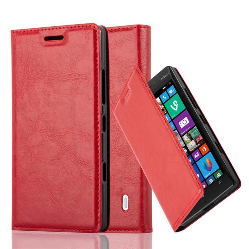 Cadorabo Hülle kompatibel mit Nokia Lumia 929 / 930 Schutzhülle mit Magnetverschluss, Standfunktion und Kartenfach