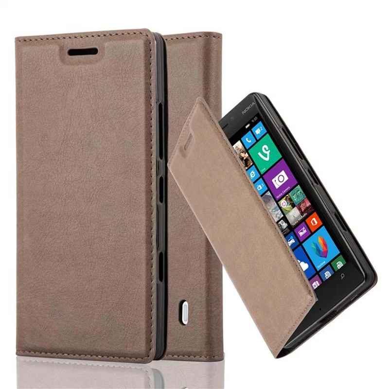 Cadorabo Hülle kompatibel mit Nokia Lumia 929 / 930 Schutzhülle mit Magnetverschluss, Standfunktion und Kartenfach