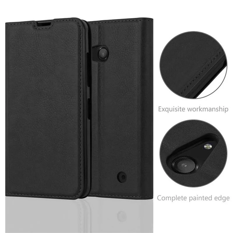 Cadorabo Hülle kompatibel mit Nokia Lumia 550 Schutzhülle mit Magnetverschluss, Standfunktion und Kartenfach