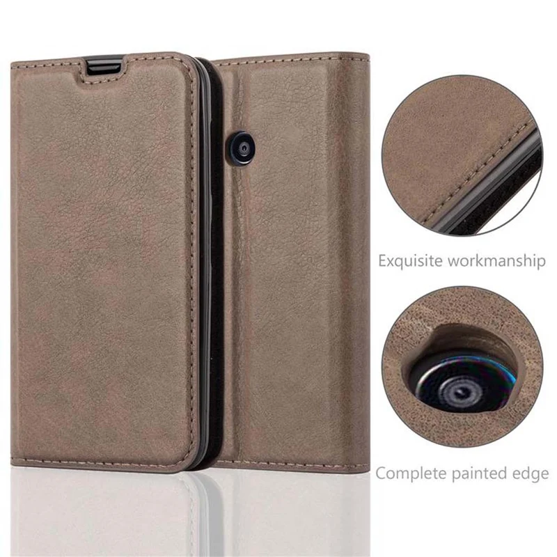 Cadorabo Hülle kompatibel mit Nokia Lumia 530 Schutzhülle mit Magnetverschluss, Standfunktion und Kartenfach