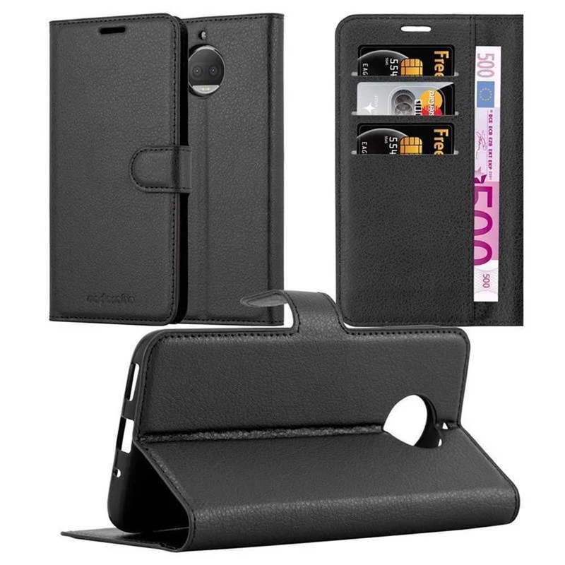 Cadorabo Hülle kompatibel mit Motorola MOTO G5S PLUS Schutzhülle mit Magnetverschluss, Standfunktion und Kartenfach