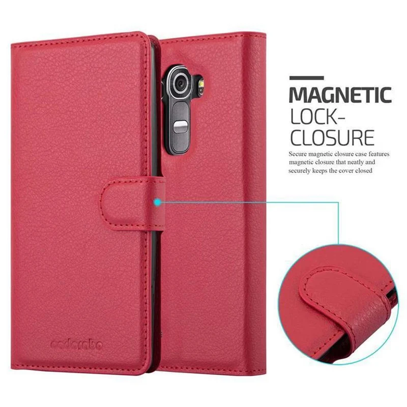 Cadorabo Hülle kompatibel mit Motorola MOTO G4 / G4 PLUS Schutzhülle mit Magnetverschluss, Standfunktion und Kartenfach