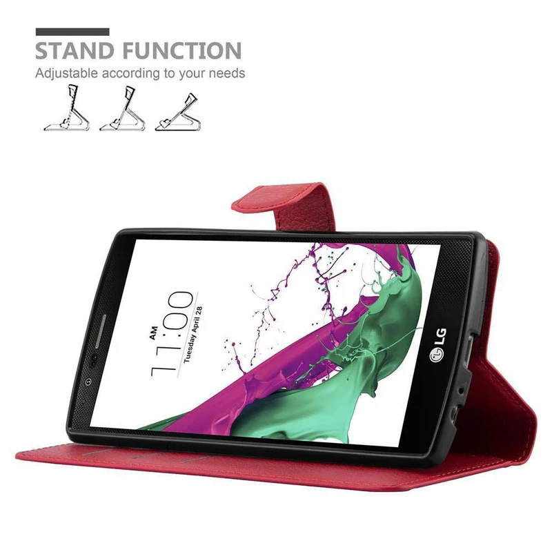Cadorabo Hülle kompatibel mit Motorola MOTO G4 / G4 PLUS Schutzhülle mit Magnetverschluss, Standfunktion und Kartenfach