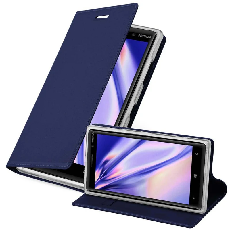 Cadorabo Hülle kompatibel mit Nokia Lumia 830 Schutzhülle mit Magnetverschluss, Standfunktion und Kartenfach