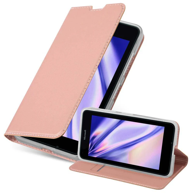 Cadorabo Hülle kompatibel mit Nokia Lumia 640 Schutzhülle mit Magnetverschluss, Standfunktion und Kartenfach