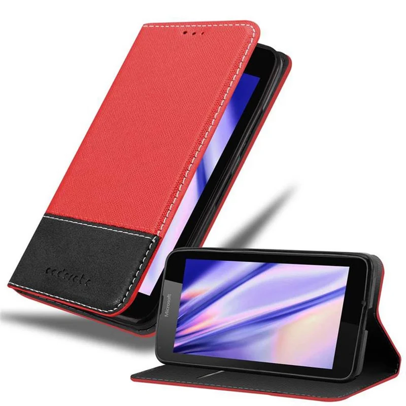 Cadorabo Hülle kompatibel mit Nokia Lumia 640 Schutzhülle mit Magnetverschluss, Standfunktion und Kartenfach