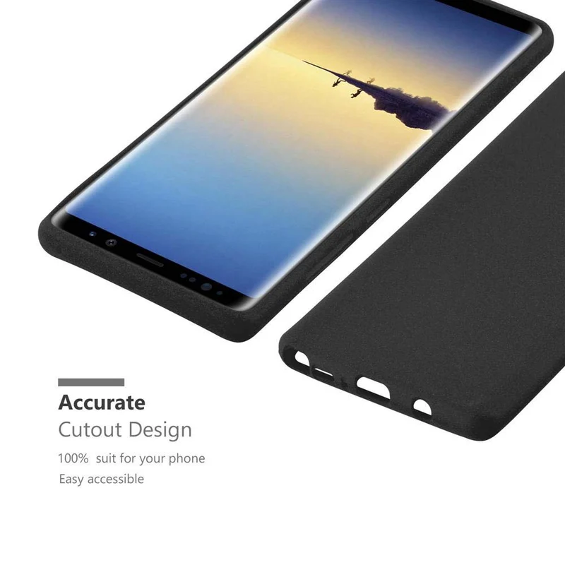 Cadorabo Hülle kompatibel mit Samsung Galaxy NOTE 8 Schutzhülle aus flexiblem TPU Silikon