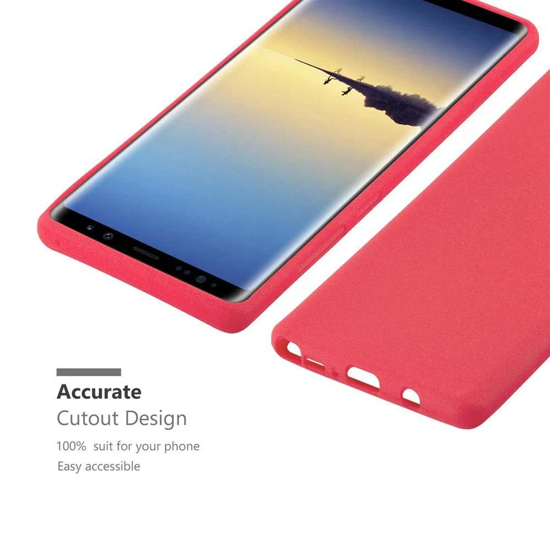 Cadorabo Hülle kompatibel mit Samsung Galaxy NOTE 8 Schutzhülle aus flexiblem TPU Silikon
