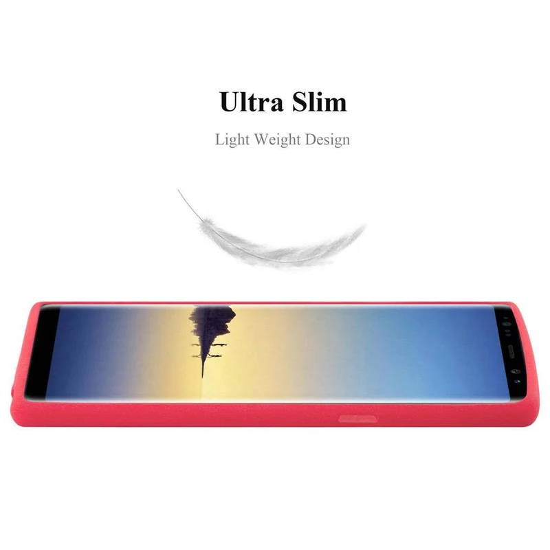 Cadorabo Hülle kompatibel mit Samsung Galaxy NOTE 8 Schutzhülle aus flexiblem TPU Silikon