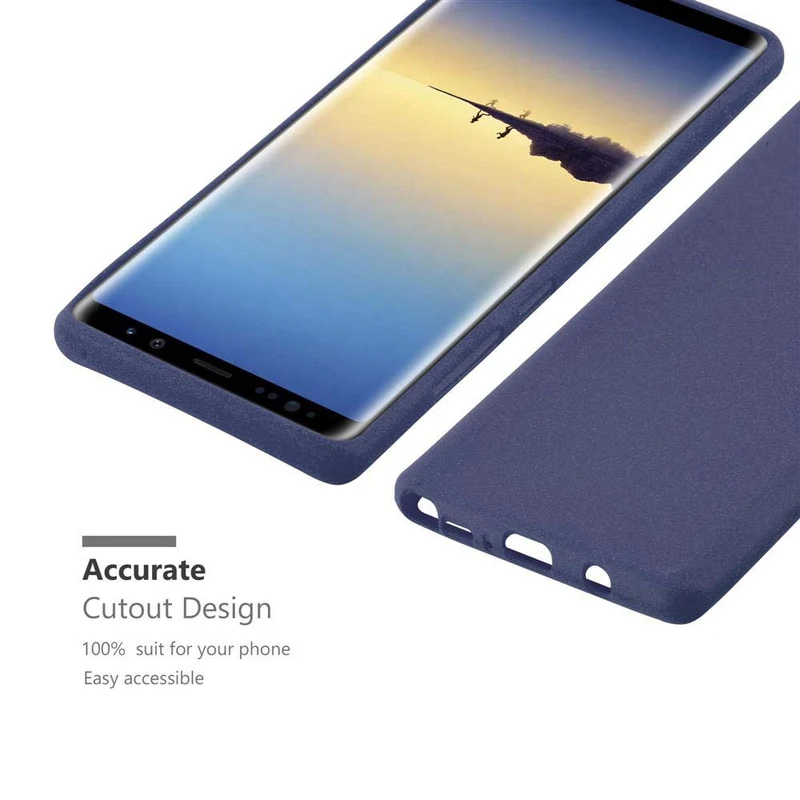 Cadorabo Hülle kompatibel mit Samsung Galaxy NOTE 8 Schutzhülle aus flexiblem TPU Silikon