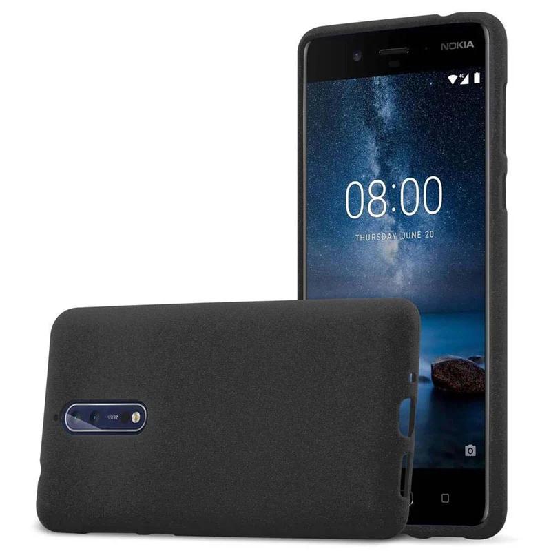 Cadorabo Hülle kompatibel mit Nokia 8 2017 Schutzhülle aus flexiblem TPU Silikon