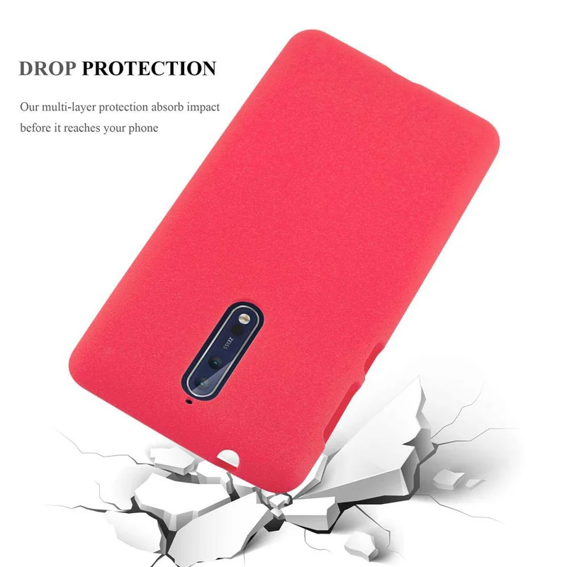 Cadorabo Hülle kompatibel mit Nokia 8 2017 Schutzhülle aus flexiblem TPU Silikon