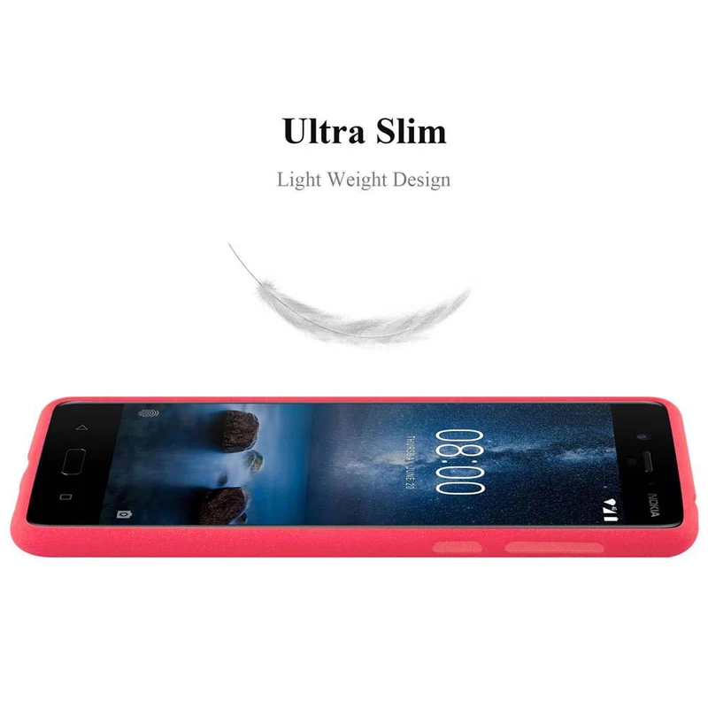Cadorabo Hülle kompatibel mit Nokia 8 2017 Schutzhülle aus flexiblem TPU Silikon