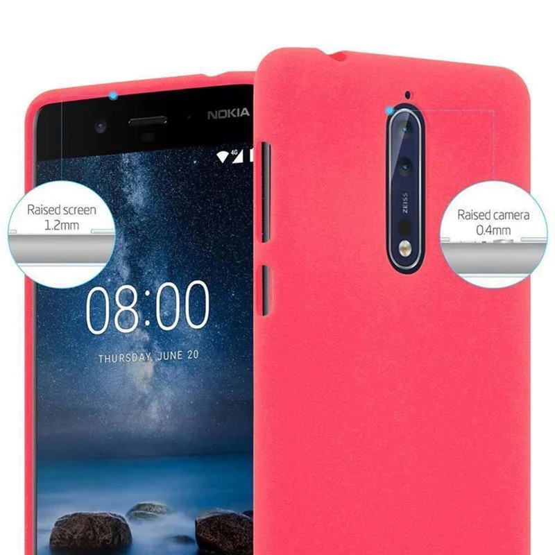 Cadorabo Hülle kompatibel mit Nokia 8 2017 Schutzhülle aus flexiblem TPU Silikon