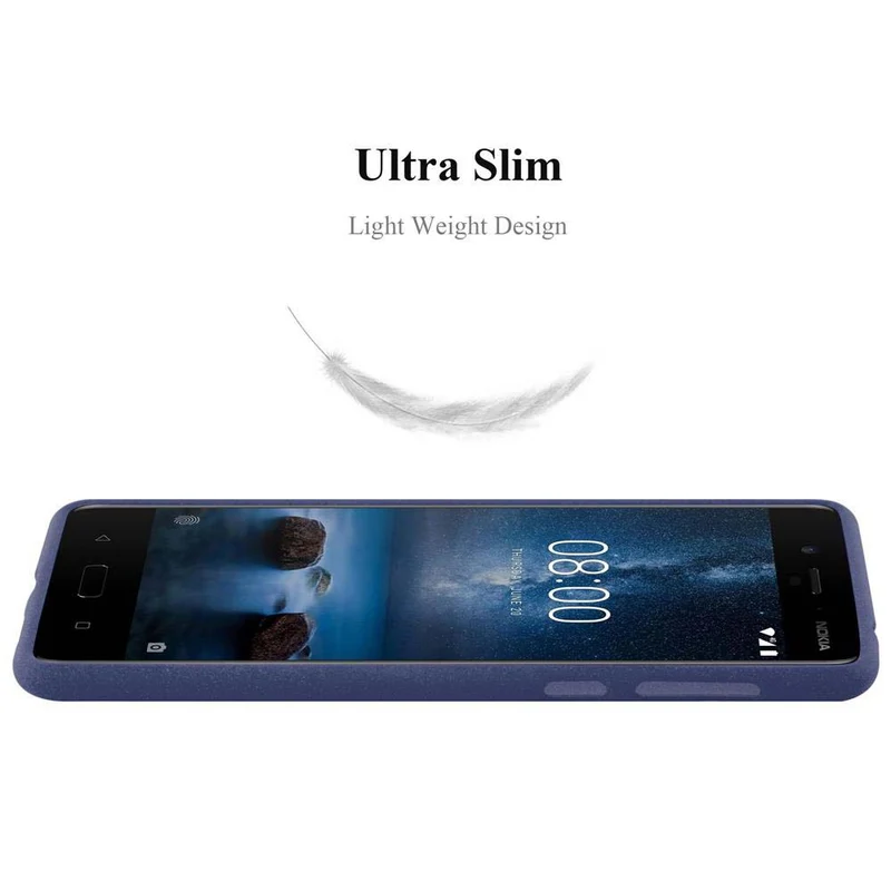 Cadorabo Hülle kompatibel mit Nokia 8 2017 Schutzhülle aus flexiblem TPU Silikon