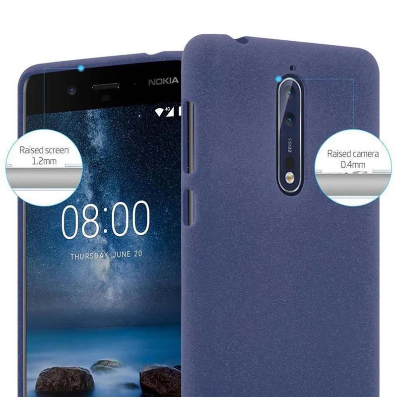 Cadorabo Hülle kompatibel mit Nokia 8 2017 Schutzhülle aus flexiblem TPU Silikon