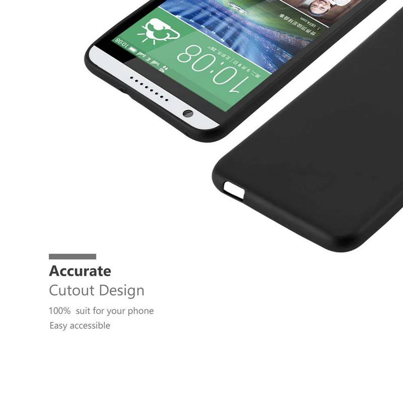 Cadorabo Hülle kompatibel mit HTC Desire 820 Schutzhülle aus flexiblem TPU Silikon