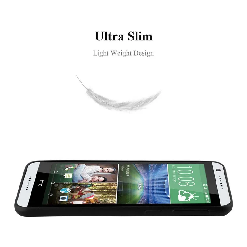 Cadorabo Hülle kompatibel mit HTC Desire 820 Schutzhülle aus flexiblem TPU Silikon