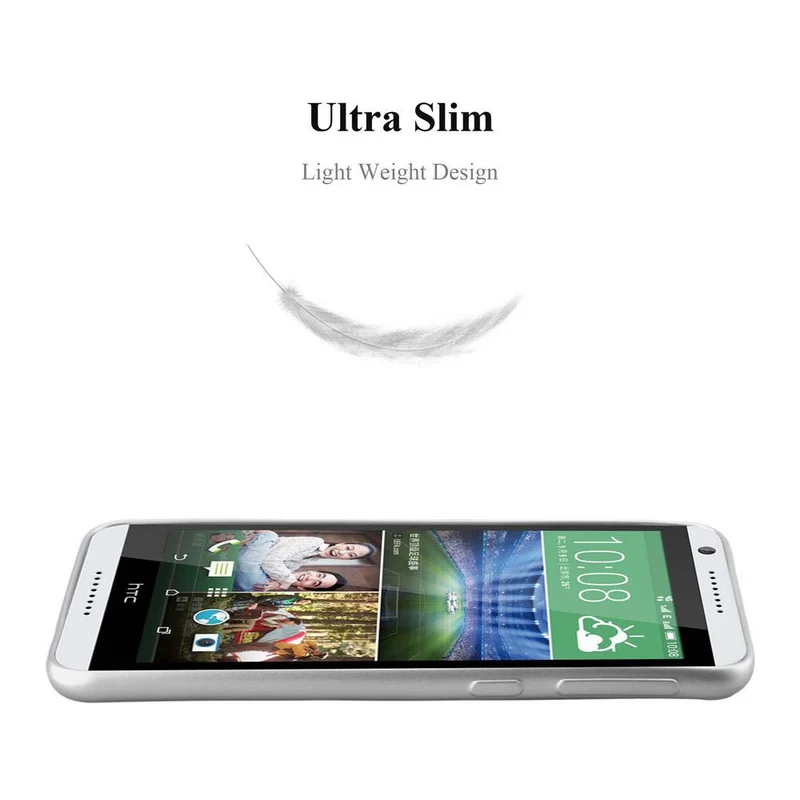 Cadorabo Hülle kompatibel mit HTC Desire 820 Schutzhülle aus flexiblem TPU Silikon