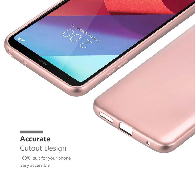 Cadorabo Hülle kompatibel mit LG G6 Schutzhülle aus flexiblem TPU Silikon