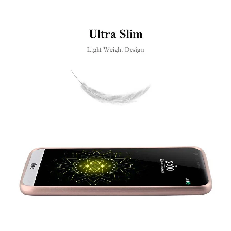 Cadorabo Hülle kompatibel mit LG G5 Schutzhülle aus flexiblem TPU Silikon