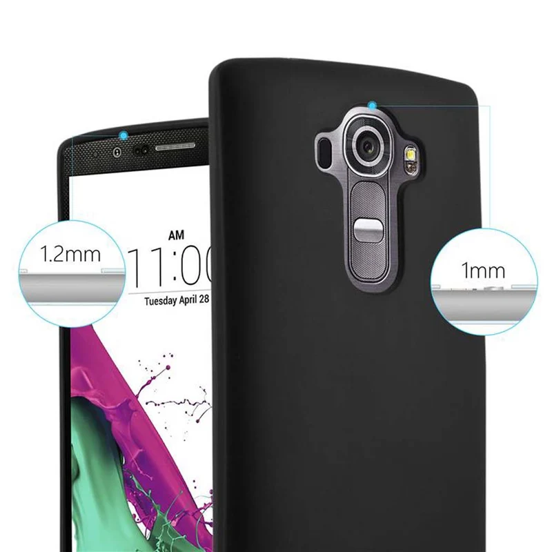 Cadorabo Hülle kompatibel mit LG G4 / G4 PLUS Schutzhülle aus flexiblem TPU Silikon