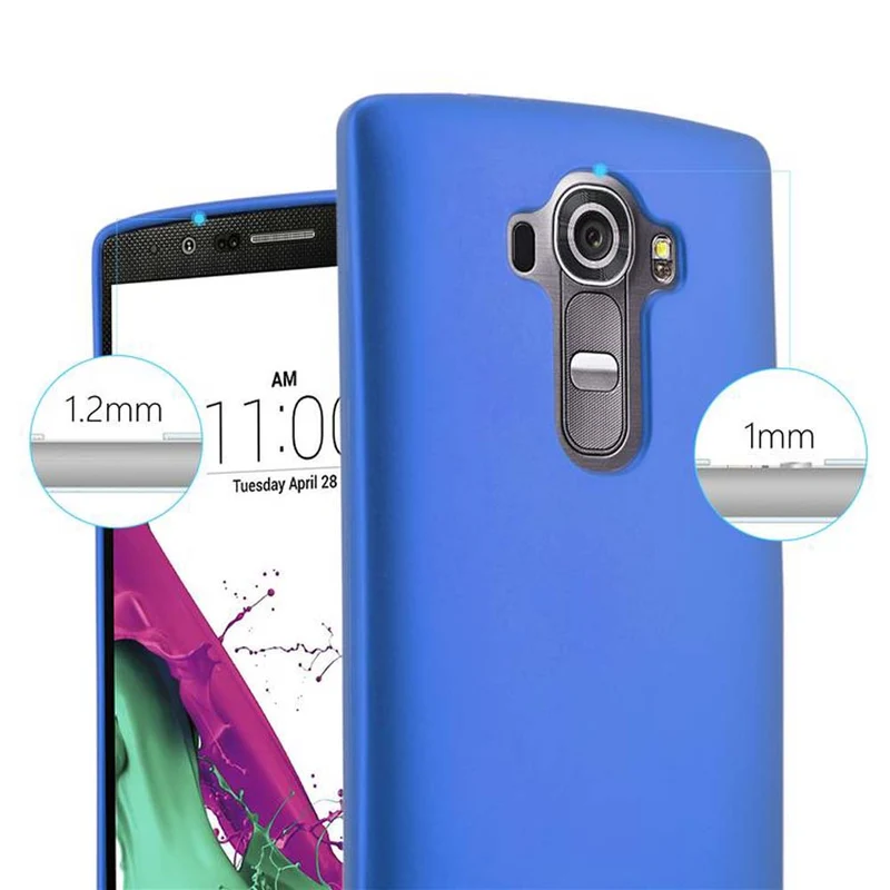Cadorabo Hülle kompatibel mit LG G4 / G4 PLUS Schutzhülle aus flexiblem TPU Silikon