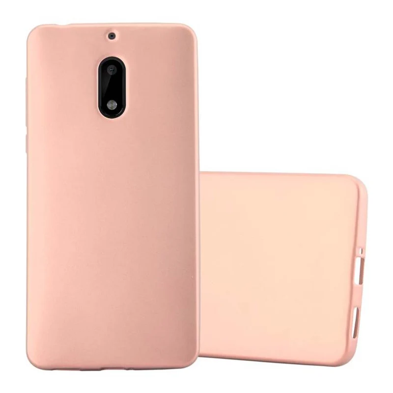 Cadorabo Hülle kompatibel mit Nokia 6 2017 Schutzhülle aus flexiblem TPU Silikon