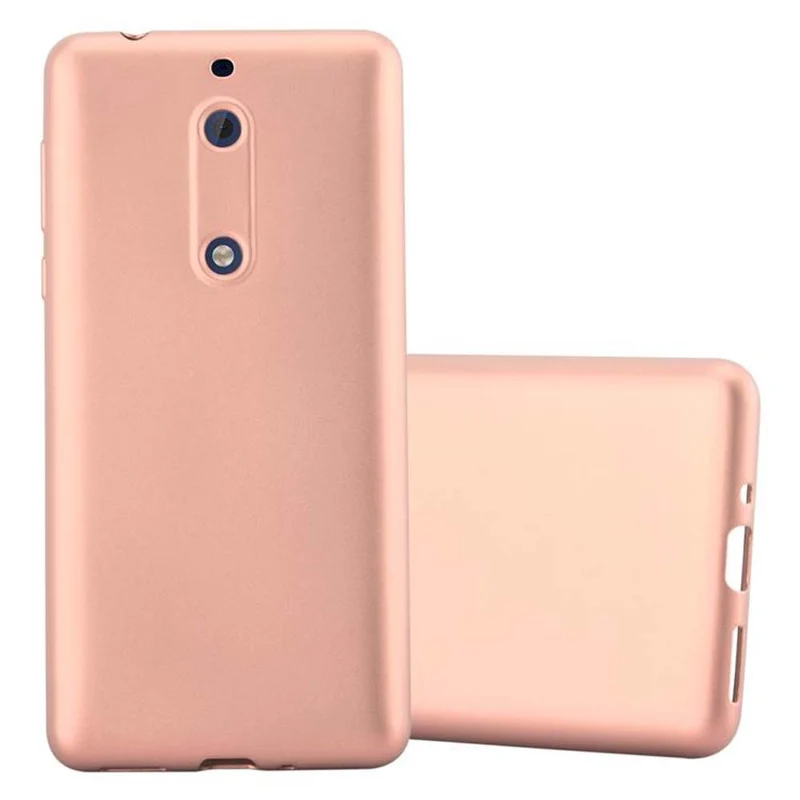 Cadorabo Hülle kompatibel mit Nokia 5 2017 Schutzhülle aus flexiblem TPU Silikon